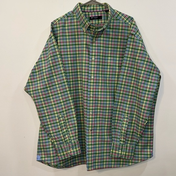 Daniel Cremieux 2XL l/s button down shirt in plaid 100% cotton - Picture 2 of 7